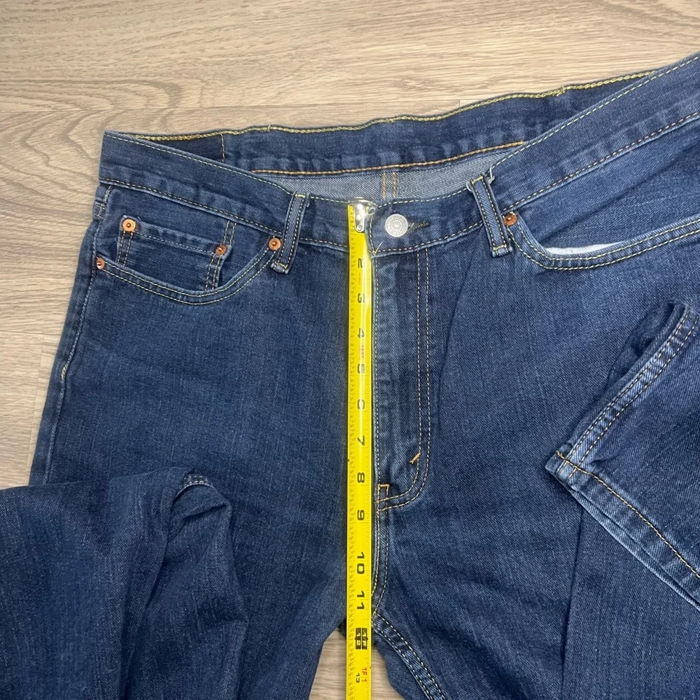 Levi 514 Jeans Mens W38XL32 Blue Straight Fit Denim Pants Medium Wash
